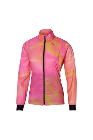 Mizuno Premium Aero Jacket Kadın Yağmurluk Çok Renkli Pembe