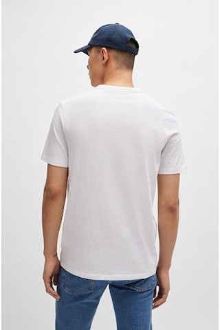 Hugo Boss Erkek T-shırt 50508243-100 50508243-100 Beyaz Beyaz