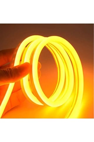 24v Neon Şerit Led Amber Işık