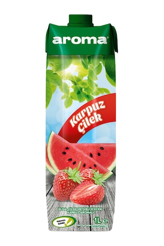 Aroma Karpuz Çilek Meyveli İçecek 1 Lt X 6 Adet