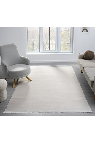 Mariesse Home Artes Serisi Bambu Dokulu Modern Sık Dokuma Koridor Kesme Yolluk Dokuma Makine Halısı Bej