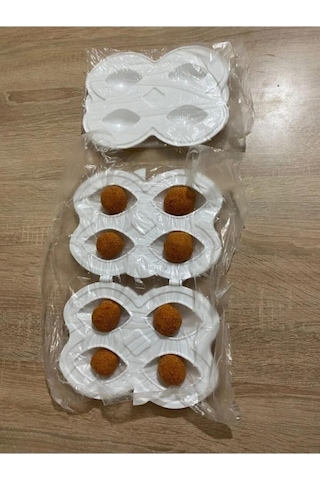 Mithra Life 4 Lü Yapışmaz Beyaz İçli Köfte Kabı Aparatı Mıt1111 Beyaz