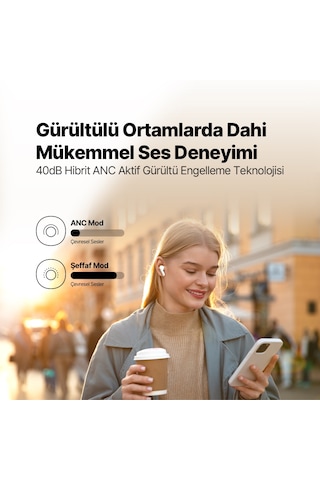 Ttec 2KM149 Airbeat Pro Max Anc Kablosuz Tws Bluetooth 5.2 Kulakiçi Kulaklık