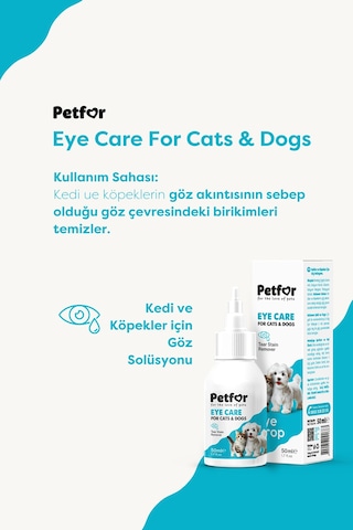 Kedi Ve Köpekler İçin Göz Bakım Damlası 50 Ml