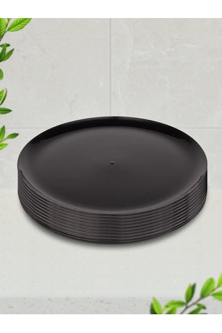 Gred Tekrar Kullanılabilir Plastik Tabaklar 20 Adet 435490182 Siyah