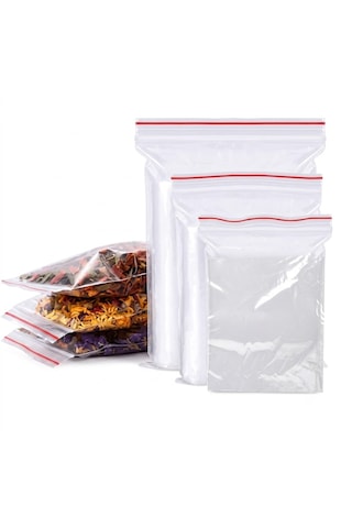 Şeylişeyler - Kilitli Poşet Torba 11x14 Cm 1 Paket - 1000 Adet - Şeffaf Kilitli Ambalaj Torbası