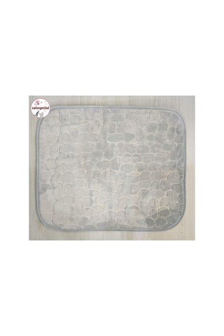 2'li Banyo Paspas Seti Banyo Paspas Takımı Banyo Halısı 60x100 50x60cm Açık Mavi