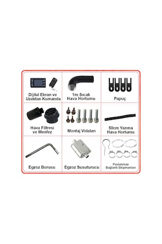 Sensation 5kw 12v-220v Taşınabilir Çanta Webasto Tipi Isıtıcı-665