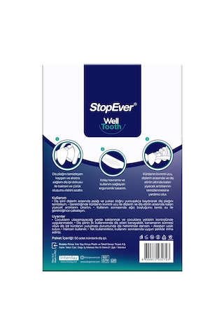 Stopever Well Tooth Kürdanlı Diş İpi & Nane Ferahlığı 6 x 50'li