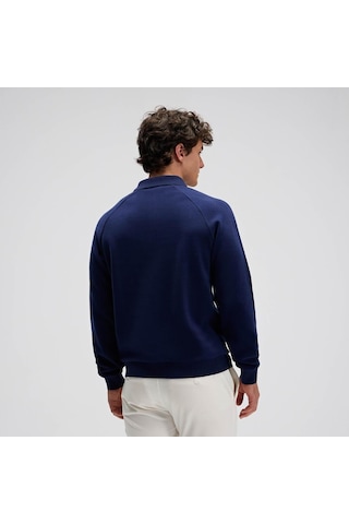 Ellesse Em633-nv Polo Yaka Erkek Sweatshirt - Lacivert Lacivert