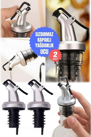 2 Adet Yağdanlık Tıpası Damlatmaz Şişe Ucu Dökme Ağızlığı Yağlık Diğer