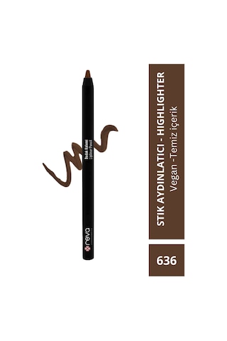 Reva Vegan Clean Lip Liner Kremsi Yapıda Dolgunlaştırıcı Dudak Kalemi 636 Kahverengi