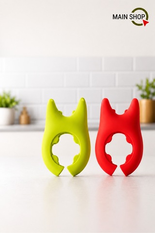 Mainshop 4 Adet Isıya Dayanıklı Tencere Kapağı Ve Kaşık Tutucu - Pratik Mutfak Seti M-50 Çok Renkli