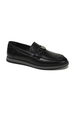 Pierre Cardin 63601 Siyah Erkek Loafer Günlük Deri Ayakkabı Siyah
