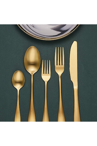 Shineyee 410 Paslanmaz Çelik Gümüşleme Yemek Ütensili Seti, Siyah 5'li Paket, Akşam Yemeği Bıçağı Kaşık Çatal, Dayanıklı Ve Zırhlı, Hediye İçin Uygun Diğer