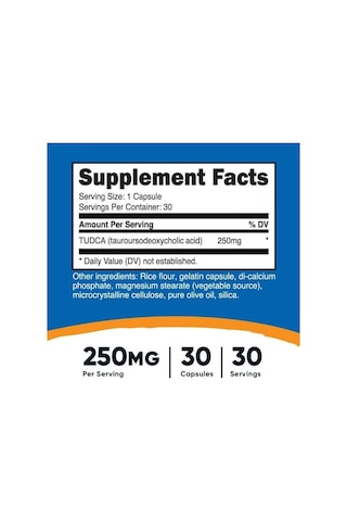 Nutricost Tudca 250 Mg 30 Capsul