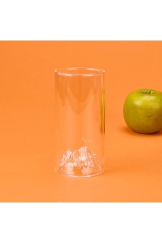 Chef Star Dağlı Borosilikat Cam Bardak - Şeffaf - 300 Ml Şeffaf