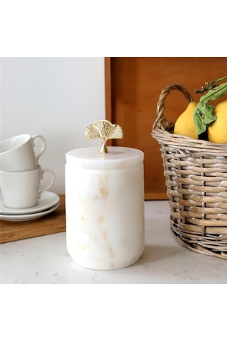 Akayev Mermer Beyaz Ginkgo Baharatlık