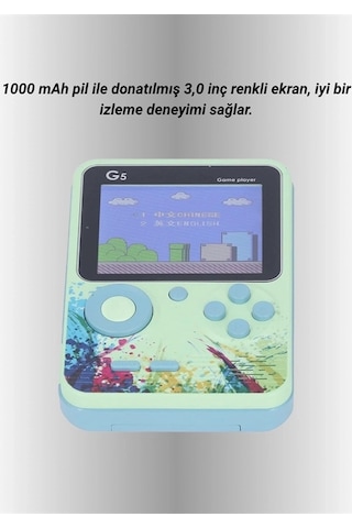 Ceylan Adam G5 Game Box Retro Mini Oyun Konsolu 500 Dahili Oyun