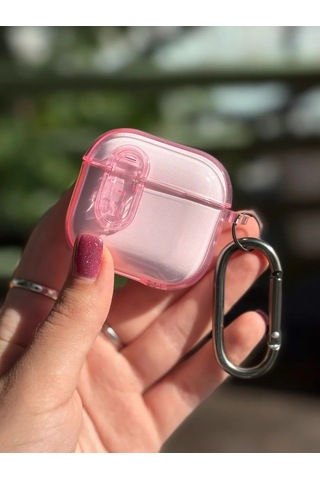 Yummy Case Airpods Uyumlu 4 Kablosuz Kulaklık Kılıfı Şeffaf 463057667 Pembe