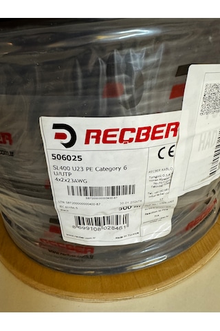 Reçber Cat6 Pe U/utp Sl400 23awg 500 M. Dış Ortam