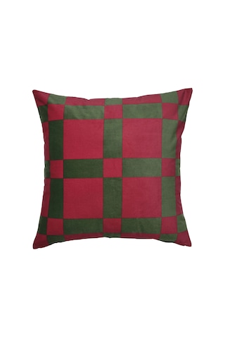 Ikea Vınterfınt Yastık Kılıfı 65 X 65 Cm Kırmızı - Koyu Yeşil Çok Renkli