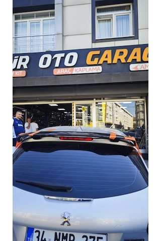 Pejo 208 2013-2020 Dtm Spoiler Fiber Parlak Siyah Boyalı