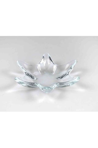 1 Adet Yıldız Cam Sosluk Çerezlik Şeffaf 12 Cm Tekli