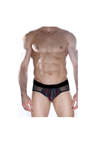 Erkek Çok Renkli Fantezi Giyim Transparan Desenli Jockstrap Hf012151