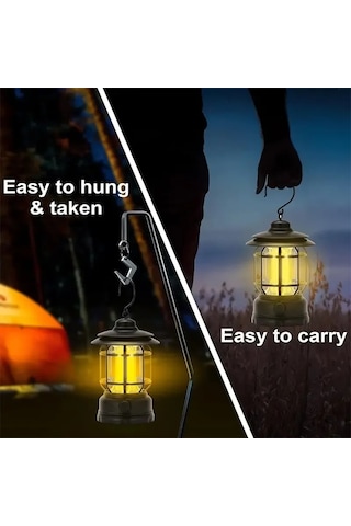 Bluetooth Hoparlör Özellikli Dimerli Led Kamp Lambası Hs66 5332 Çok Renkli