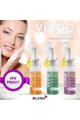 Vione 2 Li Set-2 Yüz Temizleme Köpüğü 150ml Özel Fırçalı 21855131