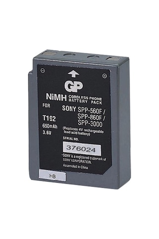 GP T192 3.6 VOLT 600 MAH LG Uyumlu SONY BPT40 TELSİZ TELEFON PİLİ