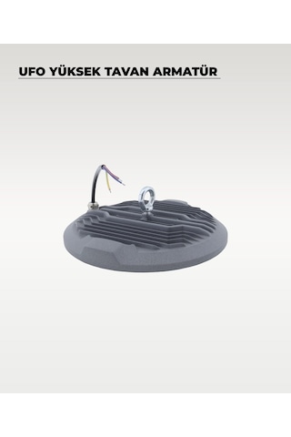 Yüksek Tavan Ufo Armatür 100w - 6500k Beyaz Işık Beyaz