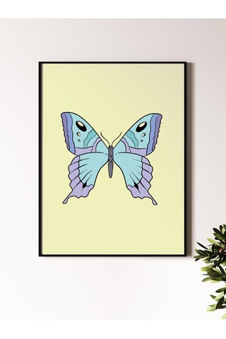 Kelebek Tasarımlı 24 33 Cm 350 Gr. Kuşe Kağıt Poster Pytkpstr050