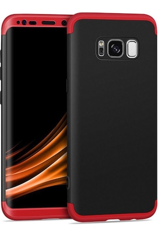 Samsung Uyumlu Galaxy S8 Kilif Kamera Çikintili 360 Tam Koruma Ays 255097639 - Renk / Kirmizi