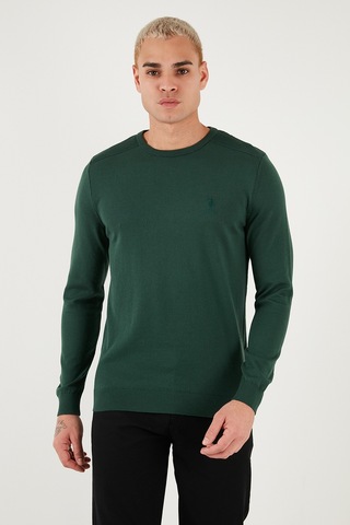 U.S. Polo Assn. U.s. Polo Assn Erkek Kazak G081sz0tk2226959 Koyu Yeşil Koyu Yeşil