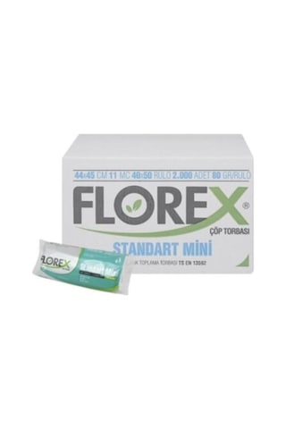 Florex Standart Mini Boy Çöp Poşeti 2000 Adet 44X45 Cm Florex 44X45 Mini Florex Standart Mini Boy Çöp Poşeti 2000 Adet 44X45 Cm Florex 44X45 Mini
