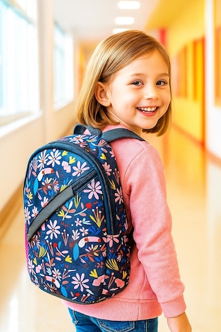 Newbag Tropikal Kız Anaokulu Sırt Çantası Yeni Sezon -siyah Pemb