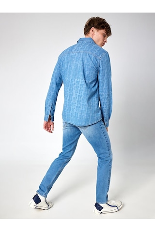 LOFT Regular Fit Erkek Gömlek U.kol Lf2032744 Q1.v1 Denim