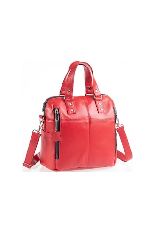 Derinss Leather Derinss Dkb0049 Hakiki Deri Kırmızı Kadın El Ve Omuz Çantası 001