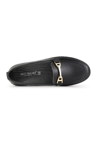 Ern Shoes Kadın Rahat Anatomik İçi Hakiki Deri Tam Ortopedik Ayakkabı Siyah