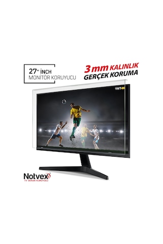 Notvex 27 İnç 68 Ekran Monitör Ekran Koruyucu / 3 MM Kalınlık