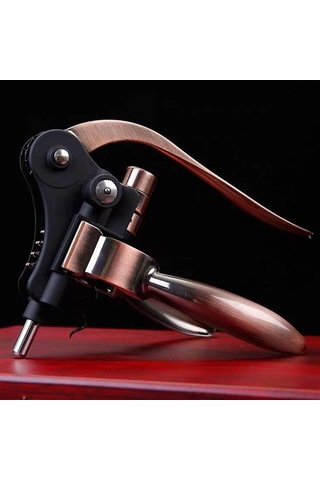 Şarap Açacağı Tirbuşon Ev Çinko Alaşımlı Manuel Şişe Açacağı, Renk: Gümüş Diğer