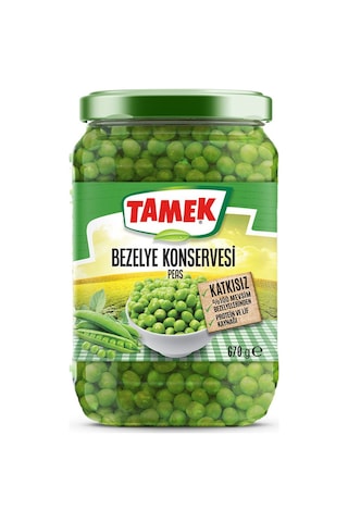 Tamek Bezelye Konserve Cam 4 x 670 G