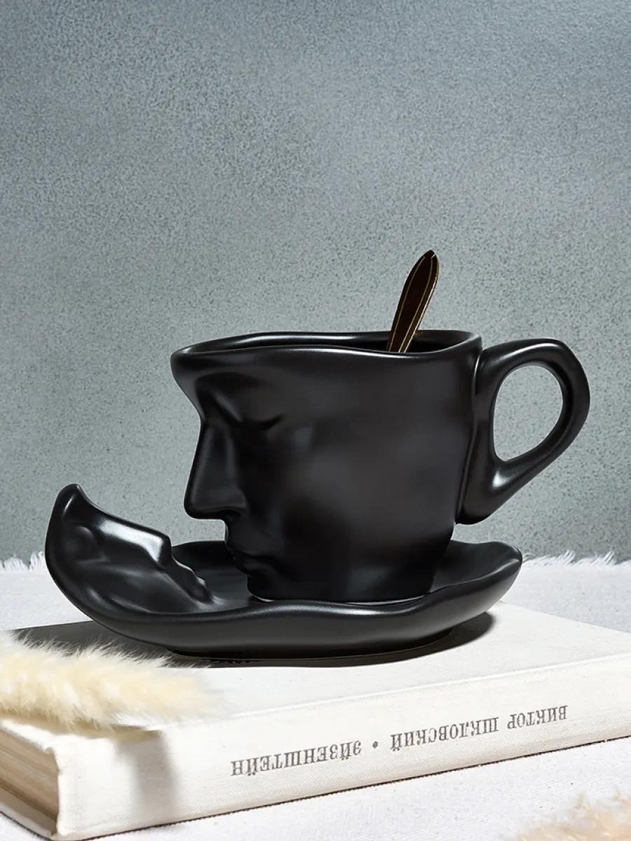 Teplo V Rukah Çay Takımı, Bardak Ve Kaşık Seti 250 Ml 147641684 Siyah Melanj