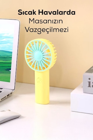 Mini Fan Usb Vantilatör El Fanı Taşınabilir Vantilatör Şarjlı 1202