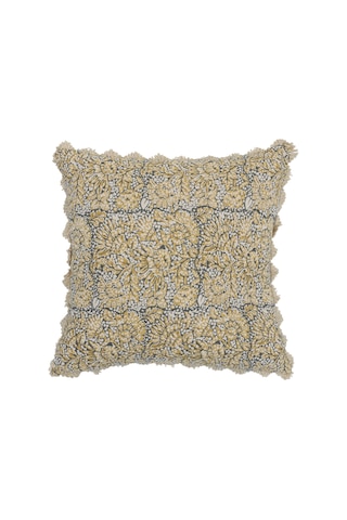 Yargıcı Çiçek Desenli Pamuk Kumaş Kare Yastık 50x50 Cm 26ynht1021m St