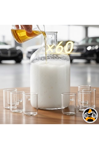 1 Litre Konsantre Fırçasız Oto Ve Motosiklet Şampuanı 60 Kat Sulandırılabilir