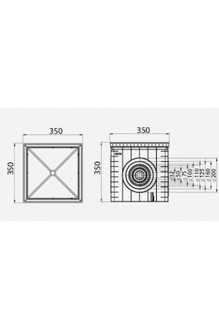 35x35 Plastik Yeraltı Buat Ve Rögar Kapağı Kutusu (menhol)