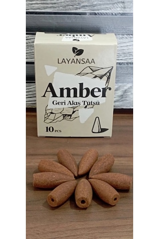 Layansaa 10 Adet Geri Akış Tütsü Amber Kokulu Layansaa 10 Adet Geri Akış Tütsü Amber Kokulu